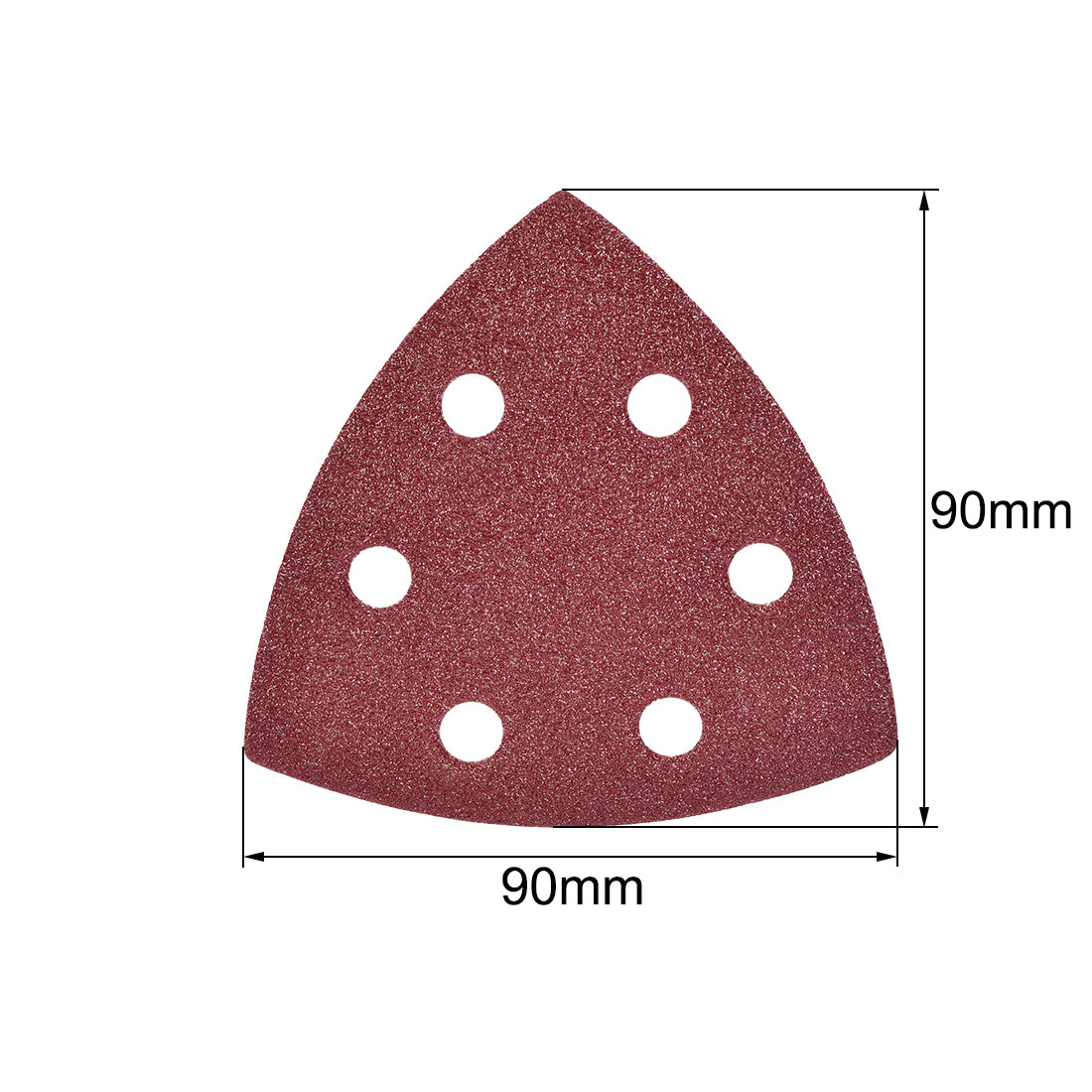 uxcell Uxcell 15pcs Triangle Detail Sander Sandpaper Sanding Paper Sander Pads Sheet Assorted 6 Hole 180/240/320 Grits