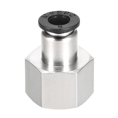 Harfington Uxcell Push to Connect Tube Fitting Adapter 6mm Tube OD x 3/8BSPT Female Straight Pneumatic Connecter Pipe Fitting