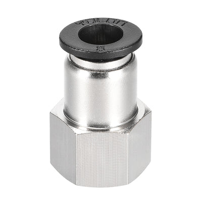 Harfington Uxcell Push to Connect Tube Fitting Adapter 8mm Tube OD x 1/4PT Female Straight