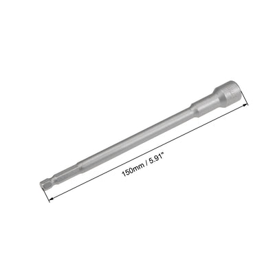 Harfington Uxcell 1/4" Quick-Change Hex Shank 6mm Magnetic Nut Sockets Driver Wrench, 150mm Length