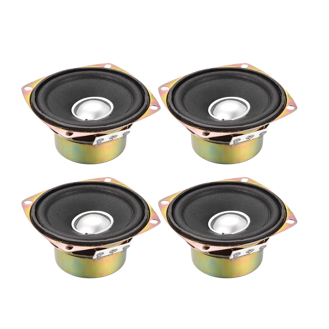 uxcell Uxcell 10W 4 Ohm 3 Inch 78x78x39mm Anti-magnetic Speaker Tweeter Speakers 4pcs