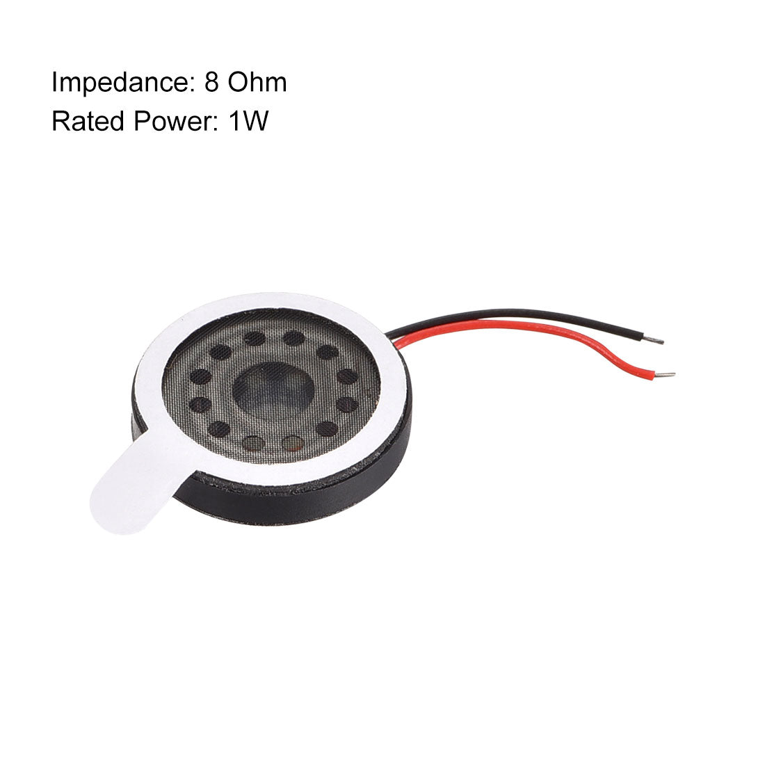 uxcell Uxcell 1W 8 Ohm 16mm Dia Audio Speaker with Wire for Electronic Projects