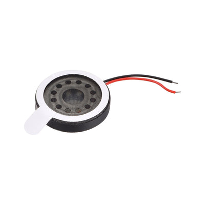 Harfington Uxcell 1W 8 Ohm 16mm Dia Audio Speaker with Wire for Electronic Projects