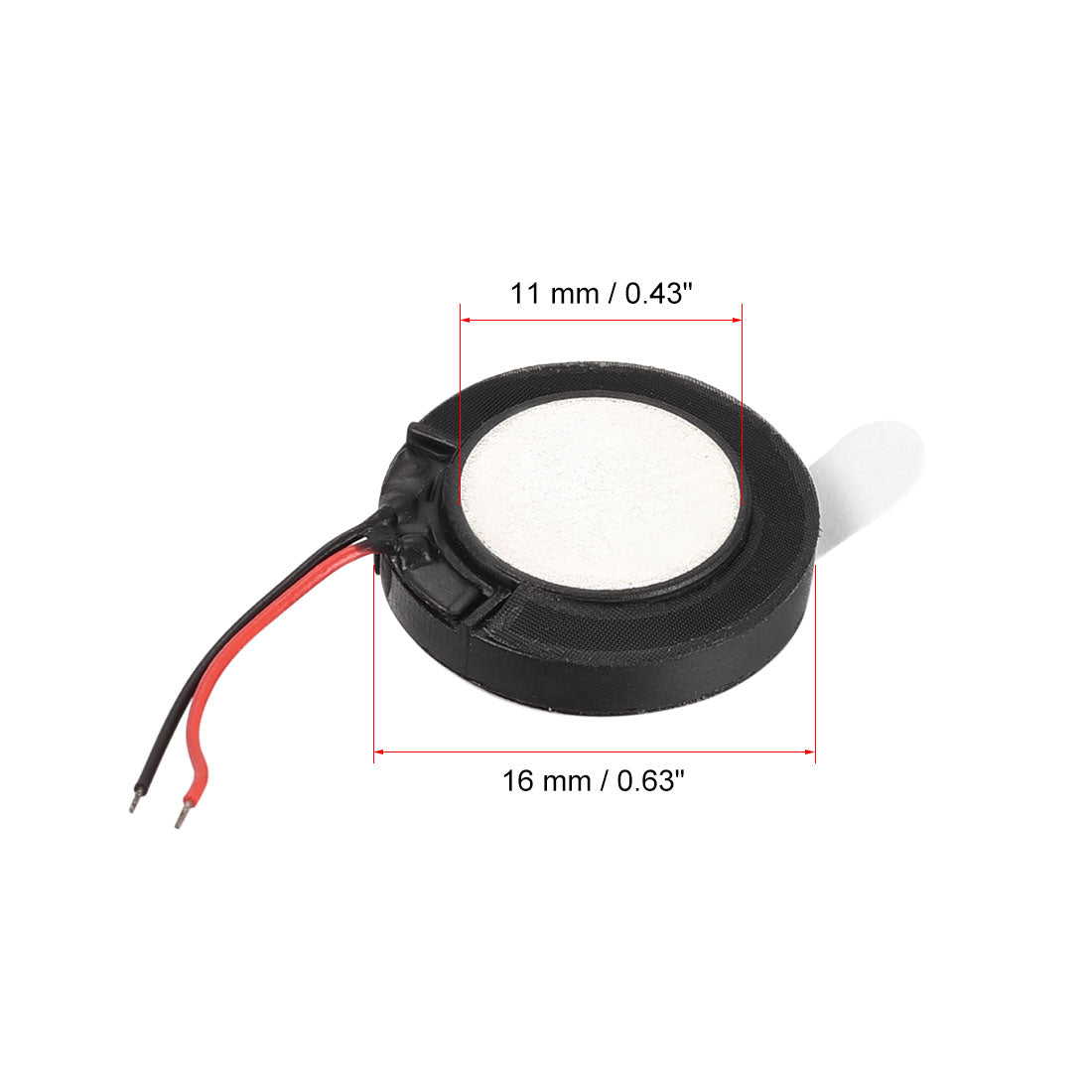 uxcell Uxcell 1W 8 Ohm 16mm Dia Speaker with Wire for Electronic Projects 2pcs