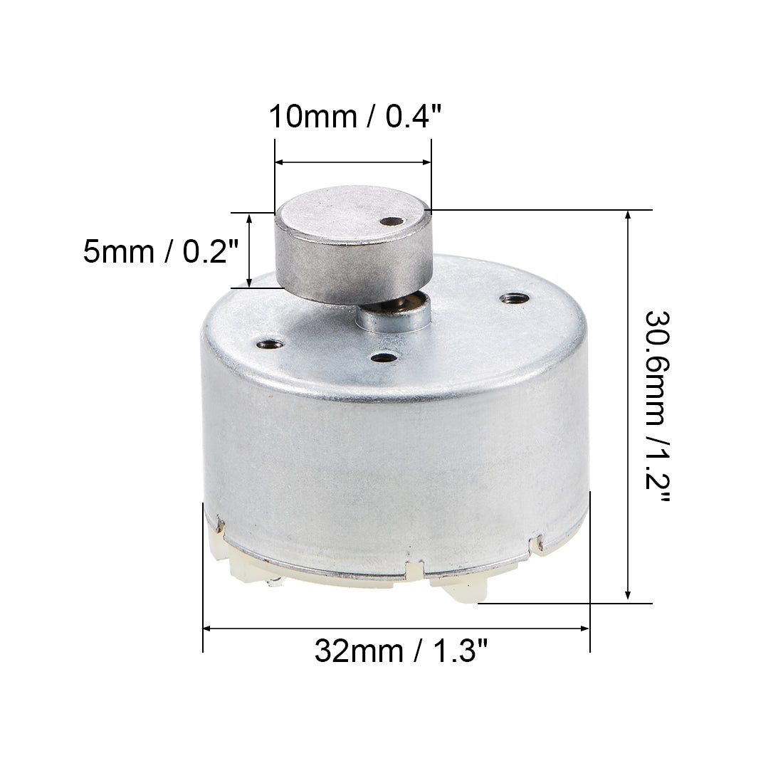uxcell Uxcell Vibration Motors DC 6V 60mA1300RPM Vibrating Motor Strong Power for DIY Electric  30.6x32mm 5Pcs