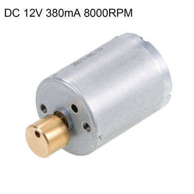 Harfington Uxcell Vibration Motors DC 12V 380mA 8000RPM Vibrating Motor Strong Power for DIY Electric  Massager 44x24mm