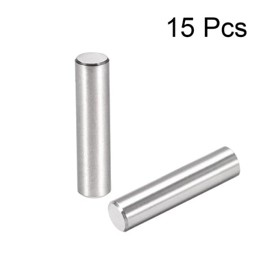 Harfington Uxcell 15Pcs Dowel Pin 304 Stainless Steel Cylindrical Shelf Support Pin