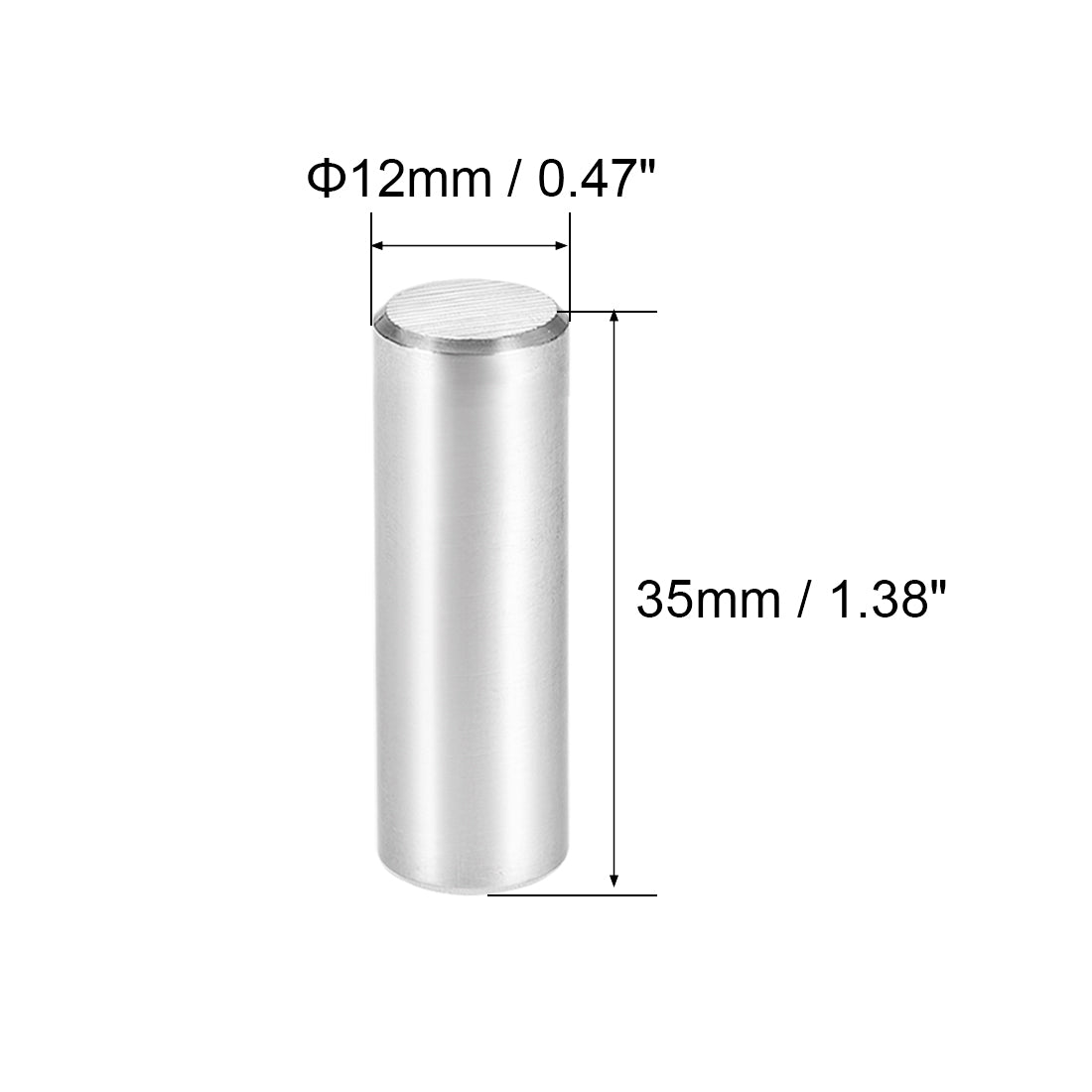uxcell Uxcell Dowel Pin 304 Stainless Steel Cylindrical Shelf Support Pin