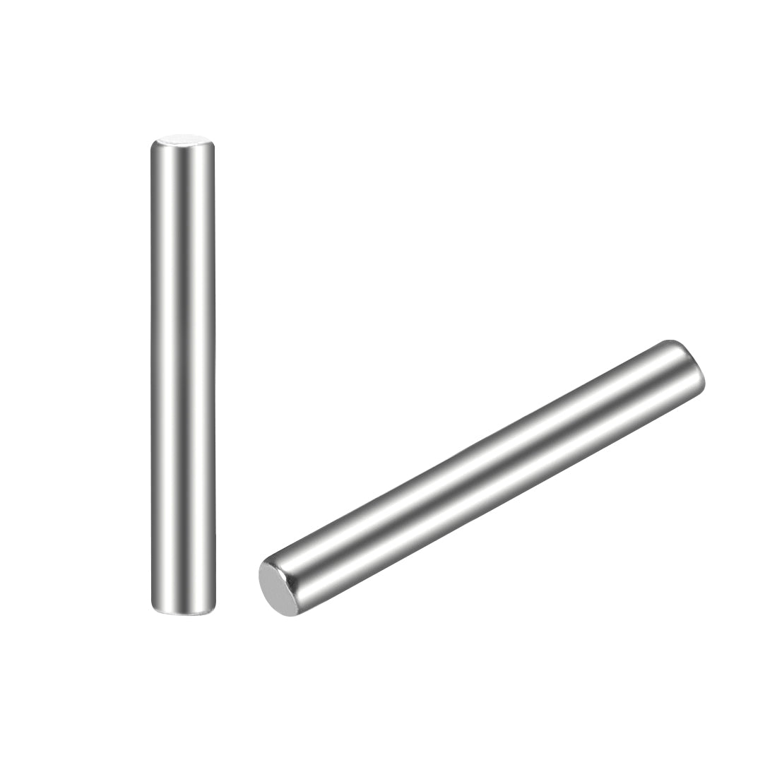 uxcell Uxcell 15Pcs Dowel Pin 304 Stainless Steel Cylindrical Shelf Support Pin Fasten Elements Silver Tone