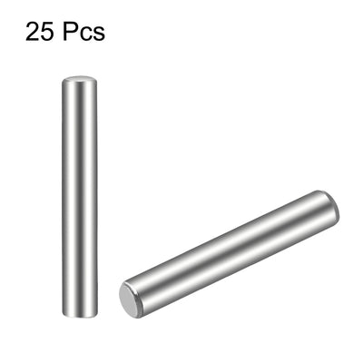 Harfington Uxcell 25Pcs Dowel Pin 304 Stainless Steel Cylindrical Shelf Support Pin