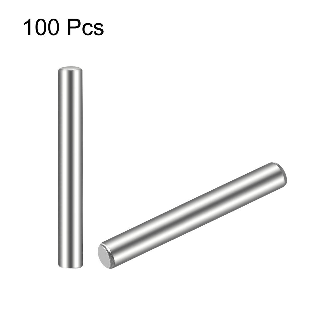 uxcell Uxcell 100Pcs  Dowel Pin 304 Stainless Steel Cylindrical Shelf Support Pin
