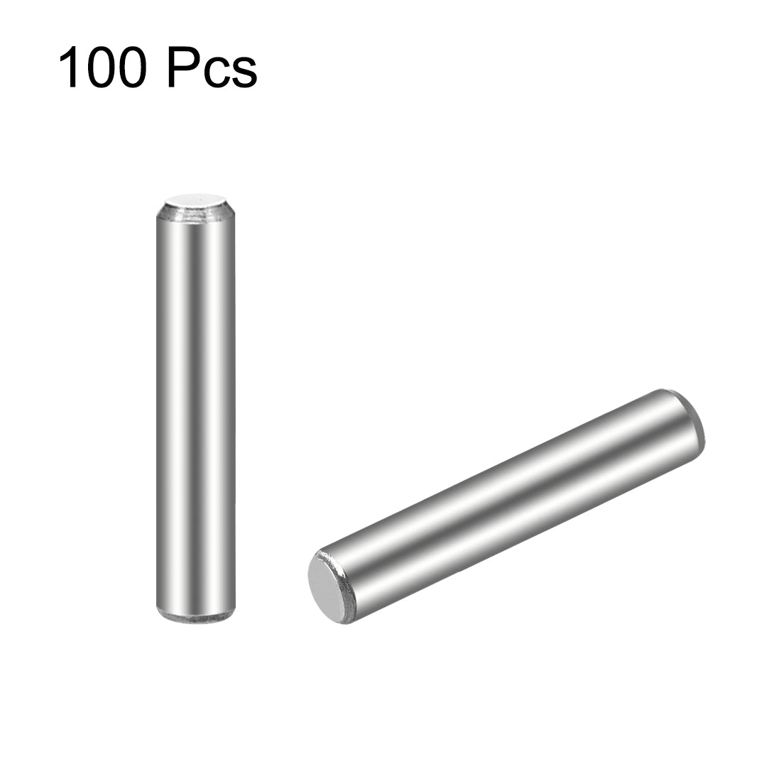 uxcell Uxcell 100Pcs  Dowel Pin 304 Stainless Steel Cylindrical Shelf Support Pin