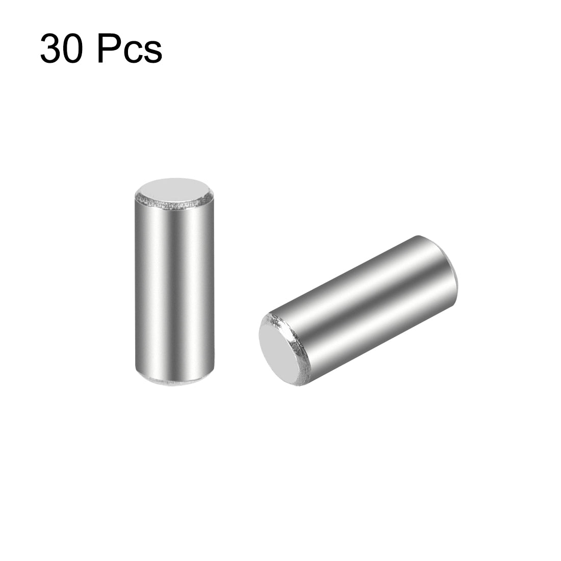 uxcell Uxcell 30Pcs Dowel Pin 304 Stainless Steel Cylindrical Shelf Support Pin