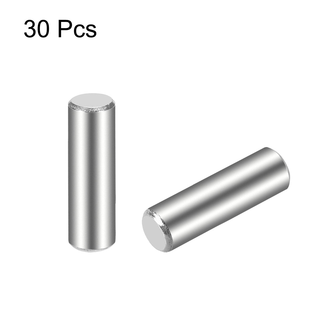 uxcell Uxcell 30Pcs Dowel Pin 304 Stainless Steel Cylindrical Shelf Support Pin