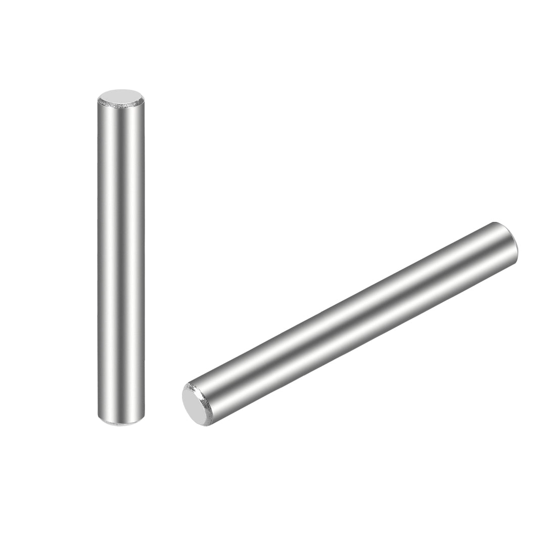 uxcell Uxcell 15Pcs Dowel Pin 304 Stainless Steel Cylindrical Shelf Support Pin Fasten Elements Silver Tone