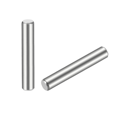 Harfington Uxcell 15Pcs Dowel Pin 304 Stainless Steel Cylindrical Shelf Support Pin Fasten Elements Silver Tone