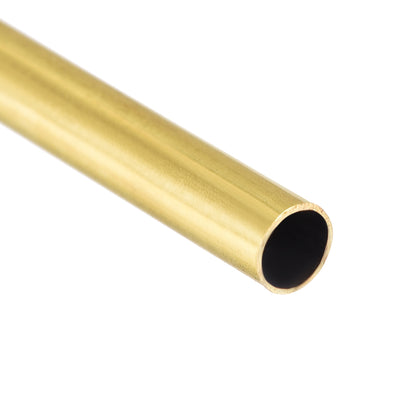 Harfington Uxcell Brass Round Tube 300mm Length 7mm OD 0.5mm Wall Thickness Seamless Straight Pipe Tubing 3 Pcs