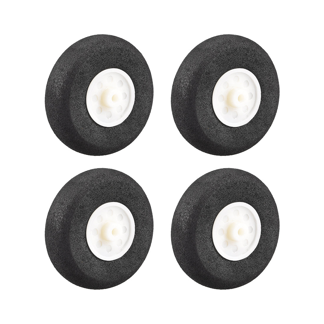 uxcell Uxcell RC Airplane Wheels - 4PCS RC Airplane Aircraft Sponge Wheels 1.77 inch x 0.1 inch
