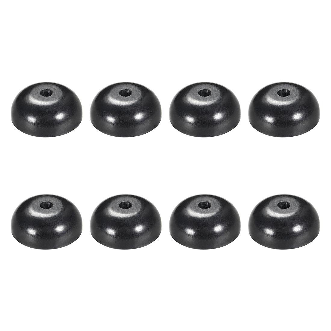 uxcell Uxcell 8Pcs D25xH10mm Rubber Feet Anti-Vibration Base Pad Stand for Speaker Guitar Amplifier HiFi