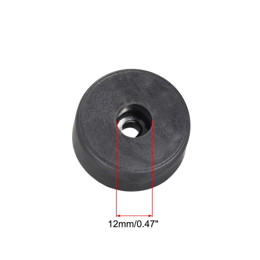 uxcell Uxcell 4 Pcs D37xH15mm Rubber Feet Anti-Vibration Base Pad Stand for Speaker Guitar Amplifier HiFi