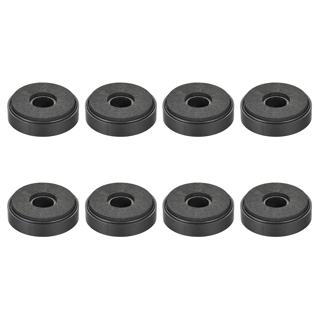 uxcell Uxcell 8 Pcs D40xH11.35mm Plastic Feet Anti-Vibration Base Pad Stand for Speaker Guitar Amplifier HiFi Black