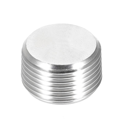 Harfington Uxcell Hex Countersunk Plug - Stainless Steel Pipe Fitting 1/4NPT Male Thread Socket Pipe Adapter Connector