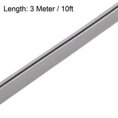 Harfington Uxcell Edge Trim U Seal Grey PVC Fits 1/64"- 1/16"Edge 10 Feet Length