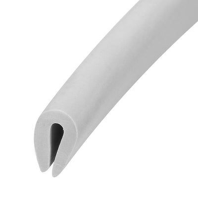 Harfington Uxcell Edge Trim U Seal Grey PVC Fits 1/64"- 1/16"Edge 20 Feet Length