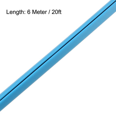 Harfington Uxcell Edge Trim U Seal Blue PVC Fits 3/64"- 5/64"Edge 20 Feet Length