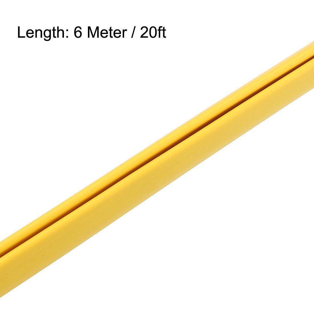 uxcell Uxcell Edge Trim U Seal Yellow PVC Fits 1/32"- 1/16"Edge 20 Feet Length