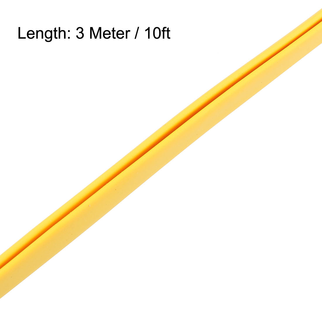 uxcell Uxcell Edge Trim U Seal Yellow Rubber Fits 1/256"- 3/64" Edge 10 Feet Length
