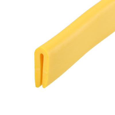 uxcell Uxcell Edge Trim U Seal Yellow PVC Fits 1/256"- 3/64" Edge 10 Feet Length