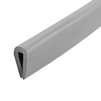 Harfington Uxcell Edge Trim U Seal Grey PVC Fits 3/64"- 5/64"Edge 10 Feet Length 15/32"Height