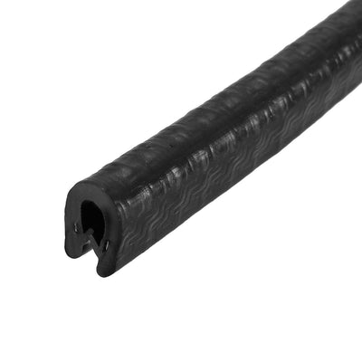 uxcell Uxcell Edge Trim U Seal Black PVC Fits 1/64"- 1/16"Edge 10 Feet Length