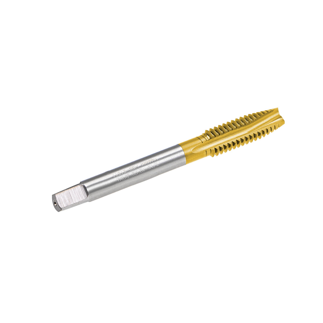 uxcell Uxcell Spiral Point Threading Tap 5/16-18 UNC Thread Pitch High Speed Steel