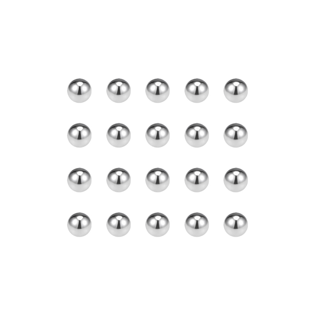 Uxcell Uxcell 4.5mm Bearing Balls 304 Stainless Steel G100 Precision Balls 200pcs
