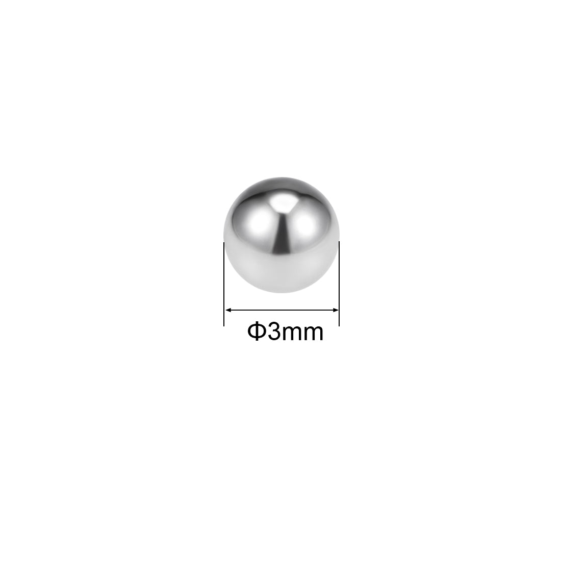 uxcell Uxcell Bearing Balls Metric 304 Stainless Steel G100 Precision Balls Hardware