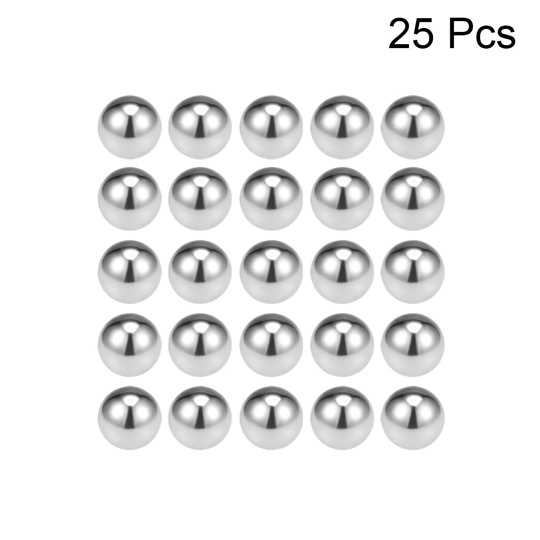 Uxcell Uxcell 3/8-inch Bearing Balls 304 Stainless Steel G100 Precision Balls 25pcs
