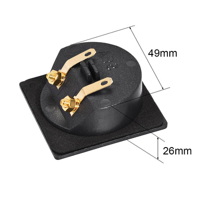Harfington Uxcell 2-Way Square Speaker Box Terminal Binding Post Stereo Connectors for Subwoofer Plugs  Cable Terminals 1pcs