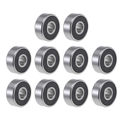 Harfington Uxcell R4A-2RS Deep Groove Ball Bearing 1/4"x3/4"x9/32" Sealed Z2 Lever Bearings 10pcs