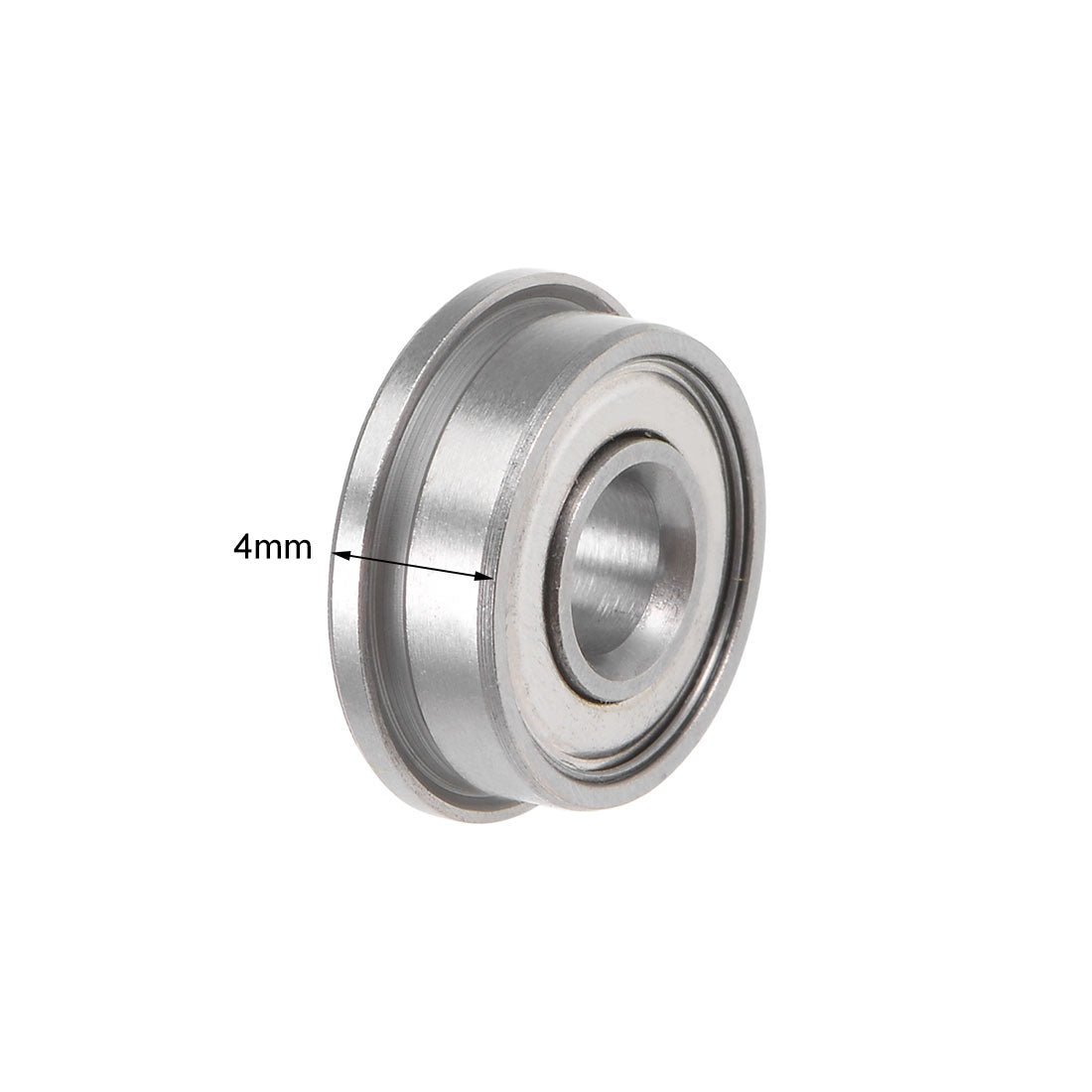 F683ZZ Flanged Ball Bearing 3x7x3mm Shielded Chrome