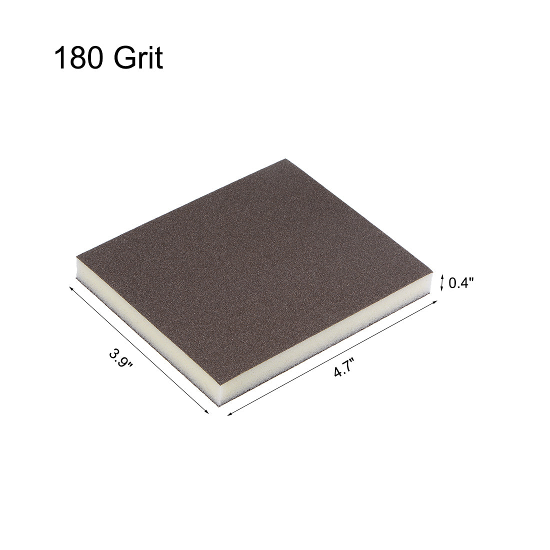 uxcell Uxcell Sanding Sponge 180 Grit Sanding Block Pad 4.7inch x 3.9inch x 0.4inch Brown 6pcs