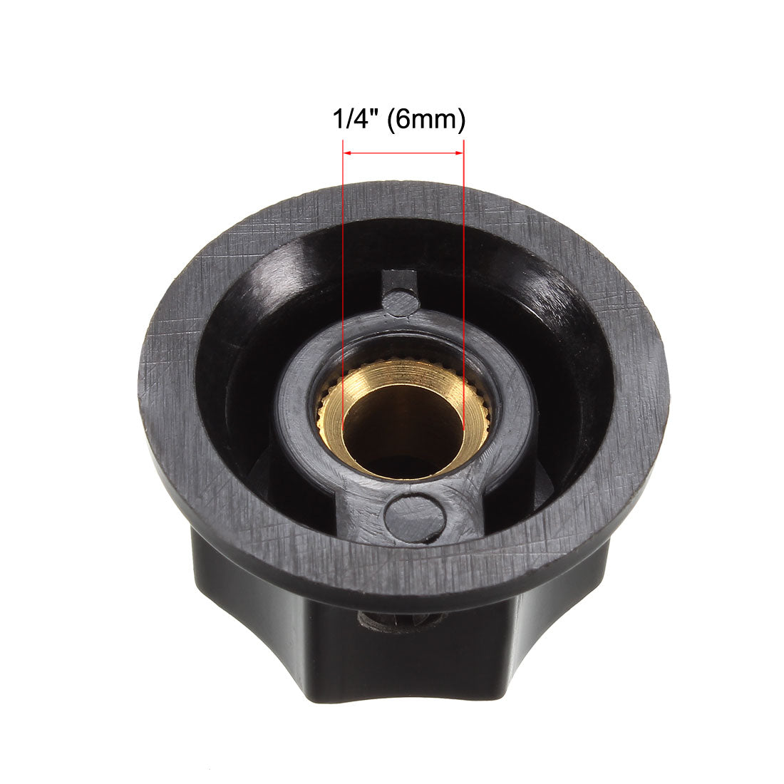 uxcell Uxcell 2Pcs Speaker Control Knob Power Amplifier Knob 27mm Dia. Rotary Knobs for 6mm Dia. Shaft Potentiometer