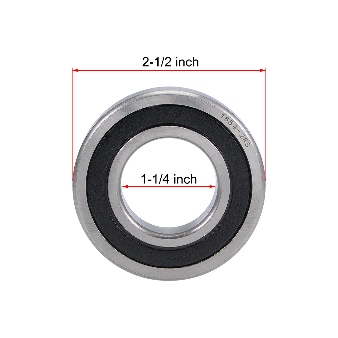 uxcell Uxcell Deep Groove Ball Bearings Inch Double Sealed Chrome Steel ABEC1 Z2
