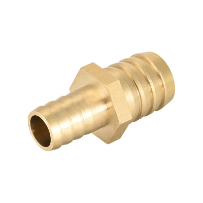 Harfington Uxcell Straight Brass Barb Fitting Reducer, Fit Hose ID 21mm to 15mm