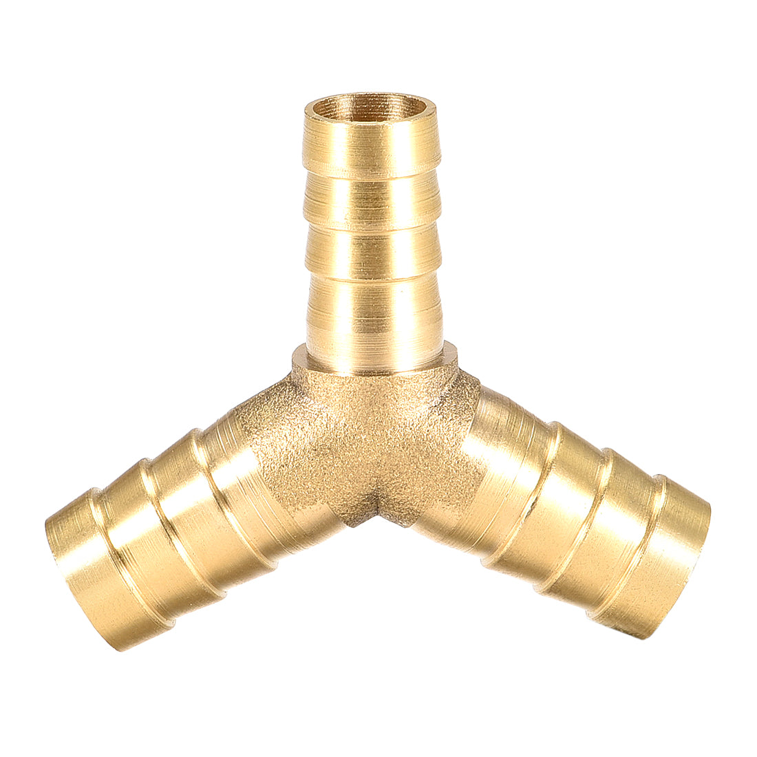 Uxcell Uxcell Tee Brass Barb Fitting Reducer Y Shape 3 Way Fit Hose ID 10mm x 6mm x 10mm