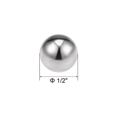 Harfington Uxcell 1/2" Bearing Balls 304 Stainless Steel G100 Precision Balls 10pcs