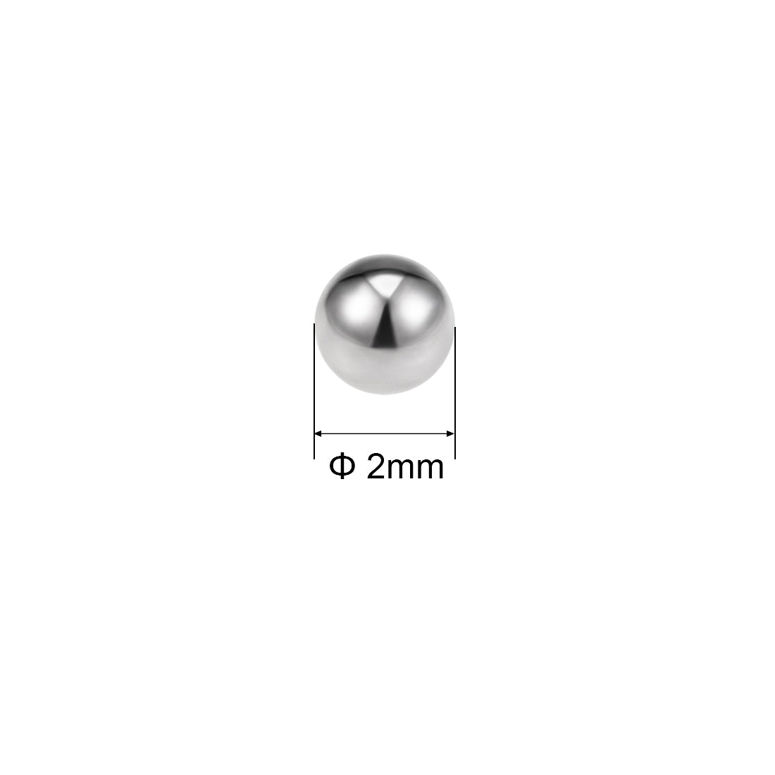 Uxcell 200 Pcs 6 Mm Bearing Balls 304 Stainless Steel G100 Precision