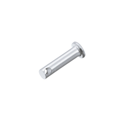 Harfington Uxcell Single Hole Clevis Pins - 8mm x 55mm Flat Head Zinc-Plating Solid Steel Link Hinge Pin 20Pcs