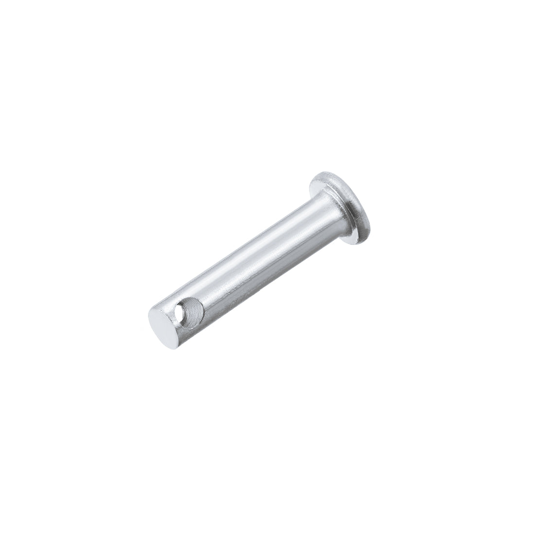 Uxcell Uxcell Single Hole Clevis Pins - 8mm x 55mm Flat Head Zinc-Plating Solid Steel Link Hinge Pin 20Pcs